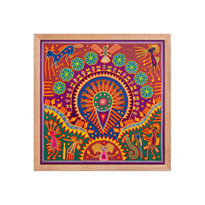 Huichol Yarn Painting Print • L - 214 - Huichol Arts