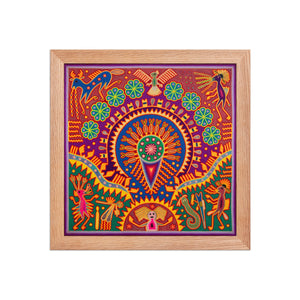 Huichol Yarn Painting Print • L - 214 - Huichol Arts