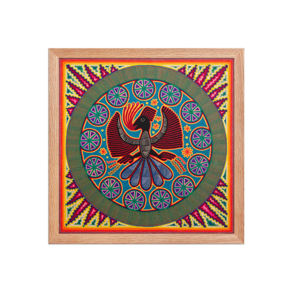 Huichol Yarn Painting Print • L - 216 - Huichol Arts