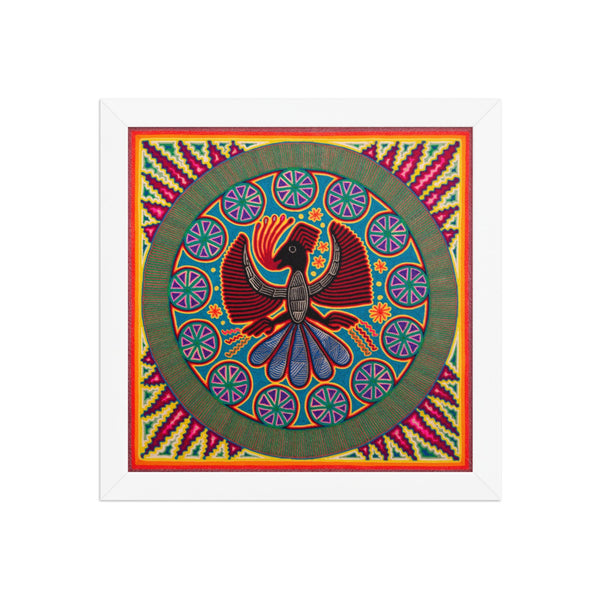Huichol Yarn Painting Print • L - 216 - Huichol Arts
