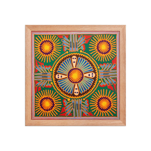 Huichol Yarn Painting Print • L - 217 - Huichol Arts