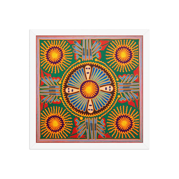 Huichol Yarn Painting Print • L - 217 - Huichol Arts