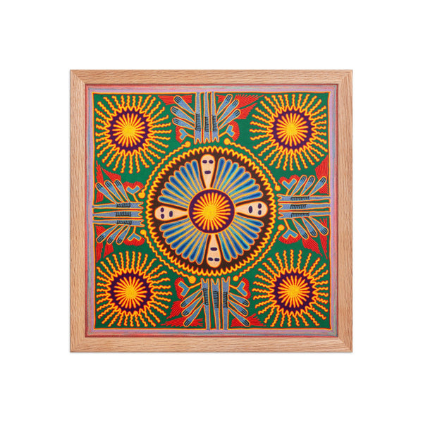 Huichol Yarn Painting Print • L - 217 - Huichol Arts