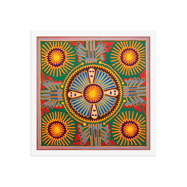 Huichol Yarn Painting Print • L - 217 - Huichol Arts