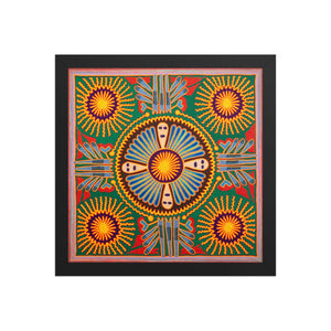 Huichol Yarn Painting Print • L - 217 - Huichol Arts