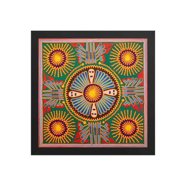 Huichol Yarn Painting Print • L - 217 - Huichol Arts