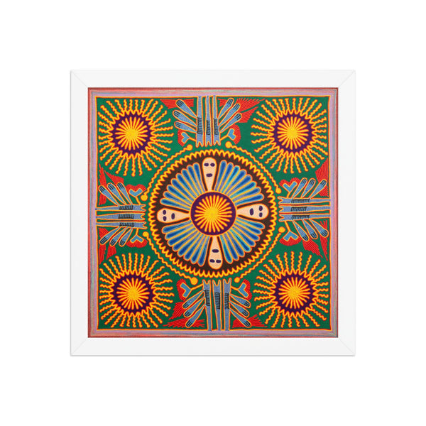 Huichol Yarn Painting Print • L - 217 - Huichol Arts