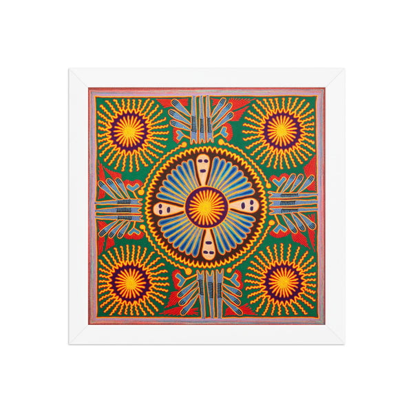 Huichol Yarn Painting Print • L - 217 - Huichol Arts