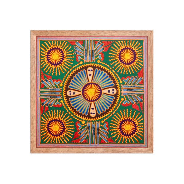 Huichol Yarn Painting Print • L - 217 - Huichol Arts