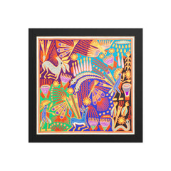 Huichol Yarn Painting Print • L - 218 - Huichol Arts