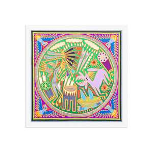 Huichol Yarn Painting Print • L - 219 - Huichol Arts