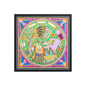 Huichol Yarn Painting Print • L - 219 - Huichol Arts