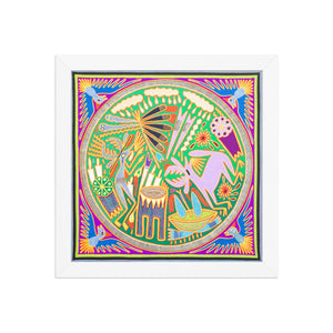 Huichol Yarn Painting Print • L - 219 - Huichol Arts