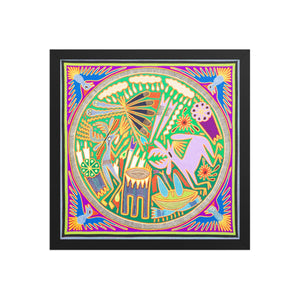 Huichol Yarn Painting Print • L - 219 - Huichol Arts
