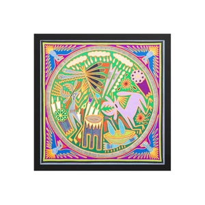 Huichol Yarn Painting Print • L - 219 - Huichol Arts
