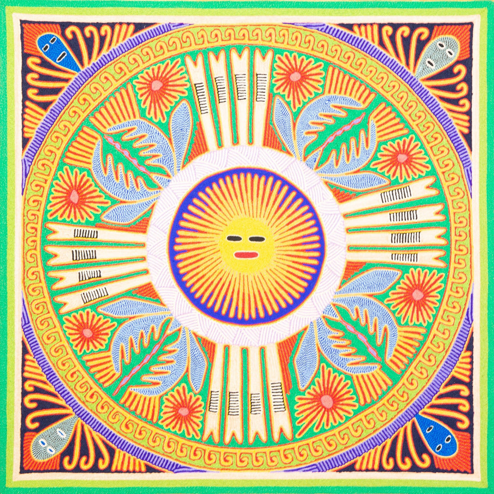 Huichol Yarn Painting Print • L - 220 - Huichol Arts