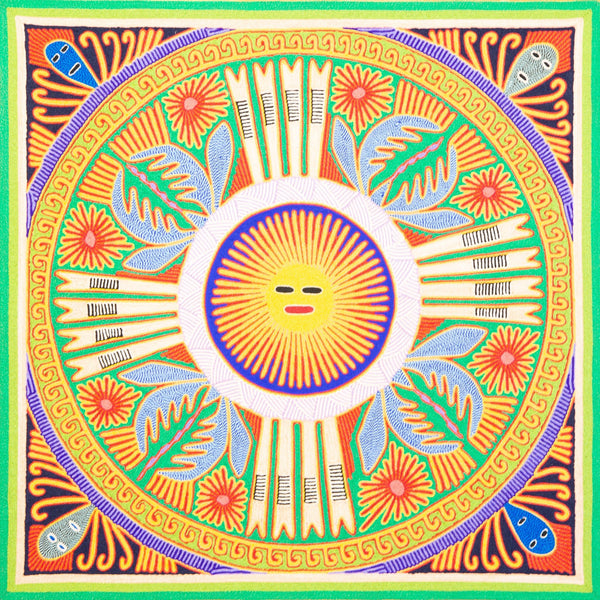 Huichol Yarn Painting Print • L - 220 - Huichol Arts
