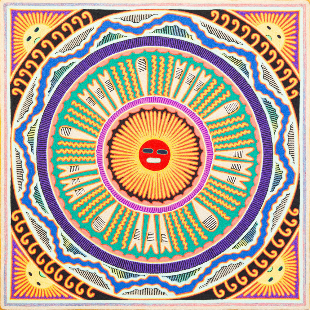 Huichol Yarn Painting Print • L - 221 - Huichol Arts