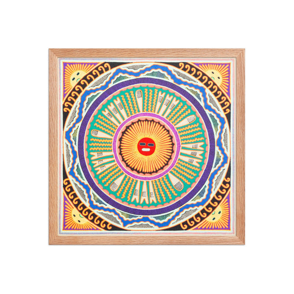 Huichol Yarn Painting Print • L - 221 - Huichol Arts