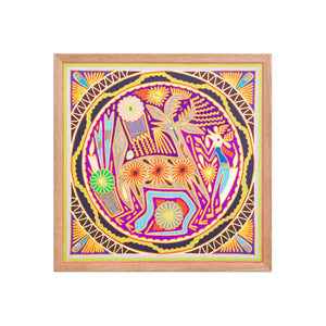 Huichol Yarn Painting Print • L - 222 - Huichol Arts