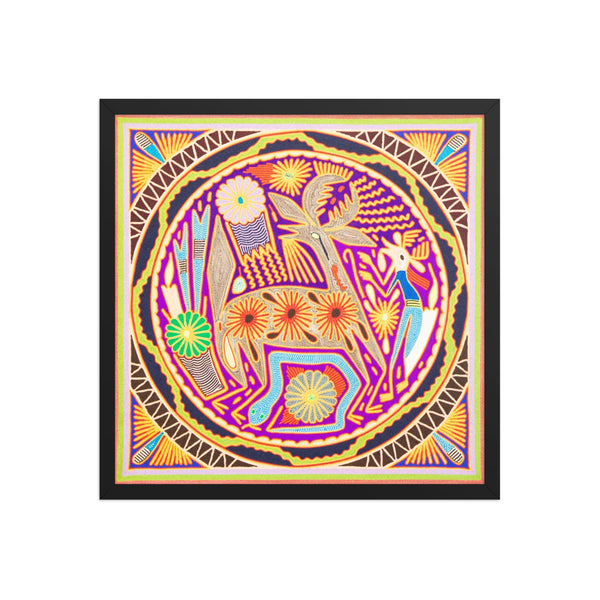 Huichol Yarn Painting Print • L - 222 - Huichol Arts