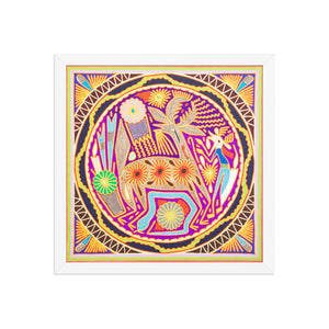 Huichol Yarn Painting Print • L - 222 - Huichol Arts