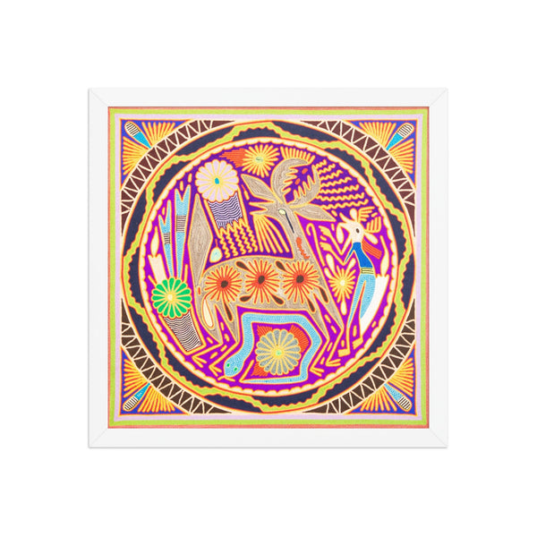 Huichol Yarn Painting Print • L - 222 - Huichol Arts