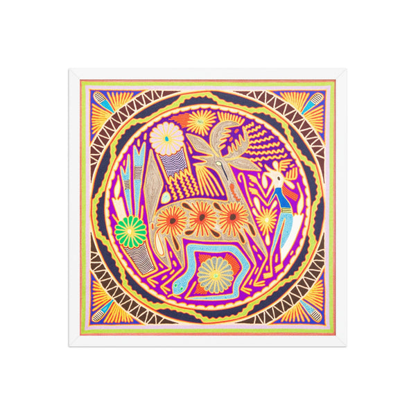 Huichol Yarn Painting Print • L - 222 - Huichol Arts