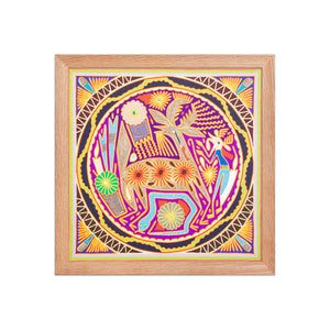 Huichol Yarn Painting Print • L - 222 - Huichol Arts