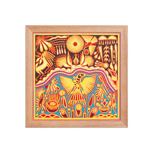 Huichol Yarn Painting Print • L - 223 - Huichol Arts