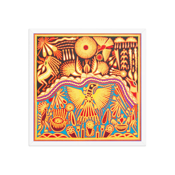 Huichol Yarn Painting Print • L - 223 - Huichol Arts
