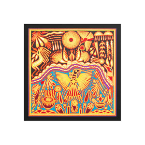 Huichol Yarn Painting Print • L - 223 - Huichol Arts