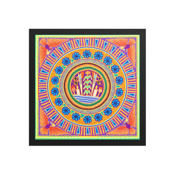 Huichol Yarn Painting Print • L - 224 - Huichol Arts