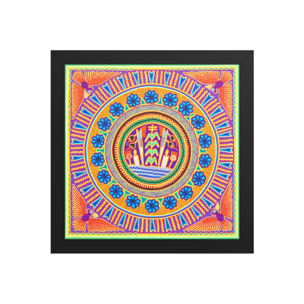 Huichol Yarn Painting Print • L - 224 - Huichol Arts