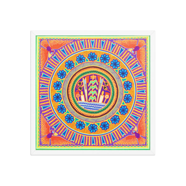 Huichol Yarn Painting Print • L - 224 - Huichol Arts