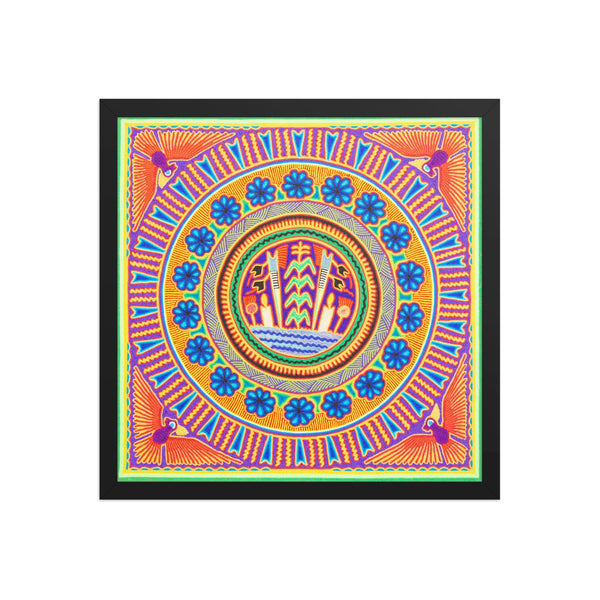 Huichol Yarn Painting Print • L - 224 - Huichol Arts