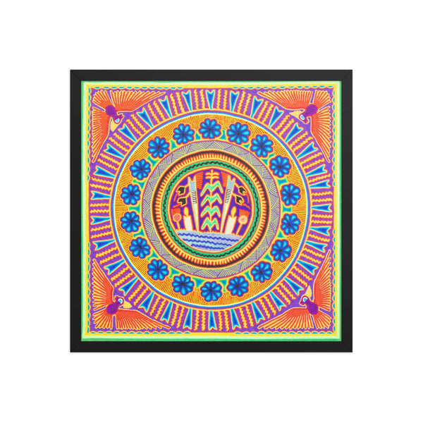 Huichol Yarn Painting Print • L - 224 - Huichol Arts