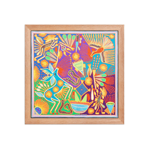 Huichol Yarn Painting Print • L - 225 - Huichol Arts