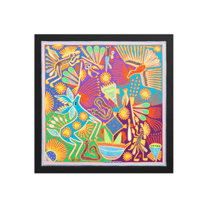 Huichol Yarn Painting Print • L - 225 - Huichol Arts