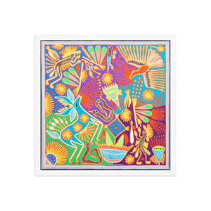 Huichol Yarn Painting Print • L - 225 - Huichol Arts