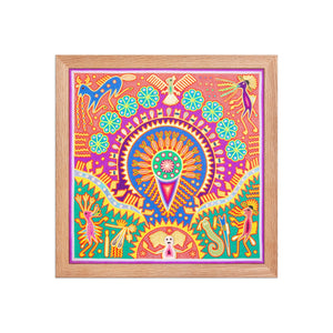 Huichol Yarn Painting Print • L - 226 - Huichol Arts