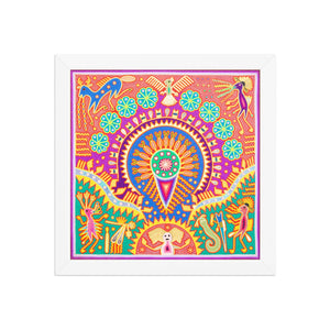 Huichol Yarn Painting Print • L - 226 - Huichol Arts