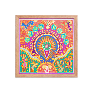Huichol Yarn Painting Print • L - 226 - Huichol Arts