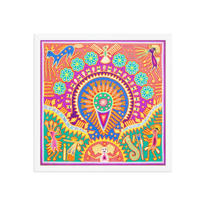 Huichol Yarn Painting Print • L - 226 - Huichol Arts
