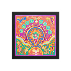 Huichol Yarn Painting Print • L - 226 - Huichol Arts