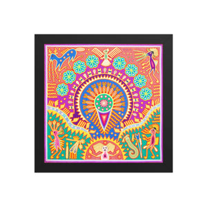 Huichol Yarn Painting Print • L - 226 - Huichol Arts