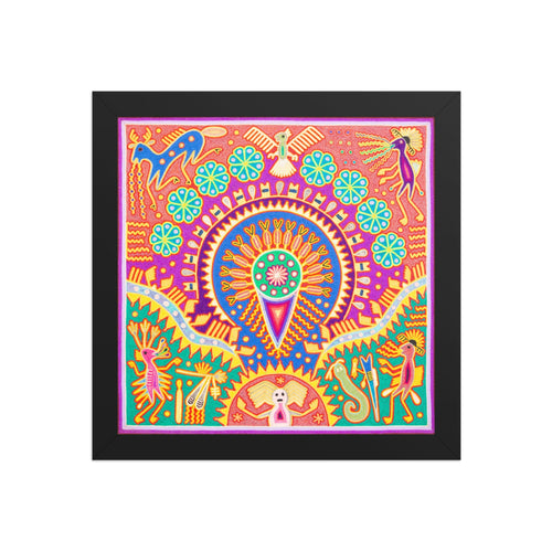 Huichol Yarn Painting Print • L - 226 - Huichol Arts