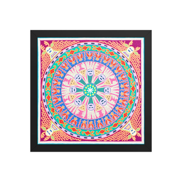 Huichol Yarn Painting Print • L - 227 - Huichol Arts
