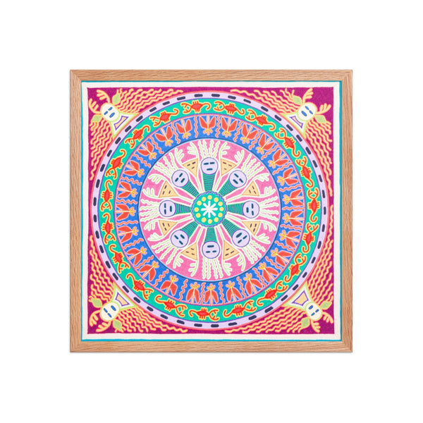 Huichol Yarn Painting Print • L - 227 - Huichol Arts