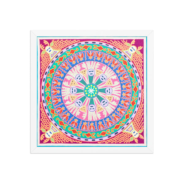 Huichol Yarn Painting Print • L - 227 - Huichol Arts
